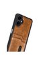 Samsung Galaxy A07 4g Leather Case with Sara Business Card Holder - Tan - 3