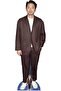 CS1060 Steven Yeun Lifesize Cardboard Cutout With Mini