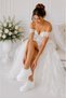 High Wedge Heeled Pearl Laced Wedding Dress Evening Dress Shoes - 2