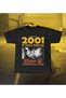 2001 a Space Odyssey Movie Printed Black Oversize T-Shirt Unisex Cotton Short Sleeve T-Shirt