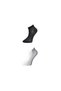 Glb-Stl41414 Black and White Women's Ankle Socks 3 Pairs - 2
