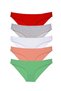 Glb-Stl41414 5 Pieces Super Eco Set Lycra Women's Slip Panties 518