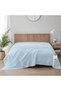 1 Pcs Flat Sheet Sky Blue King Soft Microfiber Lightweight Luxury Hotel Bedroom Sheet - 2