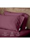 3PC Flat Sheet With 2 Pillowcase - 200x220cm Burgundy Supersoft Wrinkle Free Bed Sheet - 5
