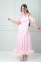 Women's Chiffon Fabric Ruffle Detail Midi Dress - 2