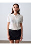 81081 تنورة قصيرة بمشبك - أسود - 4
