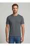5-Pack Premium 100% Organic Cotton Basic Slimfit White-Khaki-Black-Navy Blue-Smoked Men's T-Shirt - 7