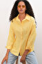 Women's Waist-Fitted Poplin Shirt 20384 - Yellow - 4