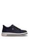 Elit 26Yslgld631-3N Men's Genuine Leather Casual Shoes Navy Blue - 2