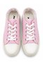 Girl's Powder Pink Lace-Up Casual Sports Shoes Canvas Sneaker - 5