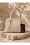 Elegant Cream Women's Shoulder and Hand Bag