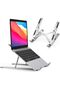Adjustable Laptop Stand for Desk- Foldable Aluminum Laptop Stand Silver- Lightweight, Portable Laptop Riser - 2
