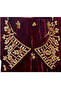 Premium Golden Bead Embroidered Velvet Abaya for Occasions - 3