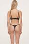 Women's Black Embroidered Bra Set - 3