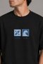 Ocean Club Embroidered Black Regular Fit Unisex T-Shirt 30/1 Regular Fabric - 2