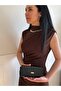 Women's Croco Textured Shiny Large Size Wallet - 4