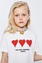 Young Girl Heart White Tshirt