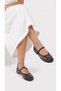 Leopard Patterned Black Women's Ballerinas - 3