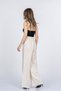 Women's Summer Ecru High Waist Luvina Premium Linen Trousers Casual Daily Office Stylish 30399 - 6