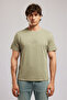 Mattias Men's Regular Fit 100% Cotton Printed Crew Neck T-Shirt Green - 2