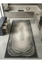Sdt Modern Topographic Patterned Layered Wavy Gray Woven Base Decorative Carpet Sdt1379 - 3