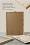 Nazar Prayer - Esmaül Hüsna and Elif Written Triple Wooden Table - Natural Wood Framed Home and Business Table - 5