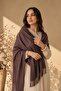 Women's Multi-Use 4 Season Tasseled Viscose Jamawar Pashmina Shawl 180X70 - 2