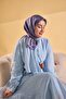 Twill Silk Geo Scarf Lilac 90X90 - 2