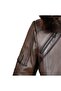 100% Genuine Lambskin Hazelnut Brown Fur Hooded Women's Overcoat 🧥 - 3
