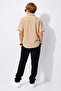 Boy's Regular Fit Striped Emblem Shirt and Trousers 2-Piece Set Ak2609 - 4