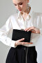 Black Stone Sparkling Women's Evening Dress Bag Stylish Evening Event Model - 4