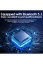 Magnetic Bluetooth Speaker with RGB Light & Phone Holder for Metal Surfaces, Orange - 5