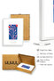 White Wooden Framed Flower Patterned Painting - Vibrant Tones |   Huhu1594 - Single Table White Frame - 2