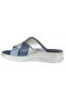 26Y Nbl08 Blue Women's Genuine Leather Daily Slippers - 3