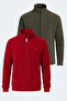 Sansa Set of 2 Men's Zippered Stand Collar Pocket Fleece
