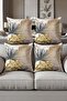 Digital Printed Soft Textured 4-Piece Throw Pillow Cover Set Krl0158