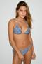 Benia Retro Patterned Triangle Bikini - 3