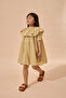 Strawberry Embroidery Cotton Dress Yellow