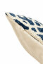 Lora Premium Woven Indigo Throw Pillow Cover 43X43 - 4