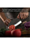 Professional Kitchen Knife Set with Protective Gloves and Portable Storage, Ergonomic Culinary Tools for Home Cooking, Precise Slicing and Food Preparation for Modern Kitchens - 6