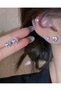 Women's Single Zircon Stone Earring Set 3 Sizes - 4