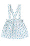 Little Girl's Skirt with Blue Floral Straps