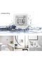 Shower Clock Waterproof, Bathroom Clock Digital Clock Timer with Suction Cup,Thermometer Hygrometer, CountDown Timer (Blue) - 4