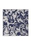 White Ahenk Pattern Tivil Silk Scarf