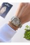 Steel Cord 30 Mt Water Resistant Special Design Women Wrist Watch + Bracelet Vs.Blkt.1025 - 3