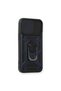 Apple iPhone 12 Compatible Case with Pars Lens Ring Silicone - Navy Blue - 5