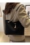 Large Capacity Handbag for Women, Fashionable Chain Shoulder Bag, New Trendy Underarm Bag, Vintage Style Bag, College Bag, Travel Backpack, College Bag. - 3