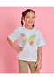 Girls Blue Printed T-Shirt