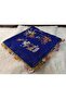 Brand Handcrafted Needle Embroidered Writing 100% Cotton Muslin – 4 Sides Embroidered Elegant Headscarf 100X100 cm - 4