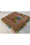 Brand Handcrafted Needle Embroidered Writing 100% Cotton Muslin – 4 Sides Embroidered Elegant Headscarf - 2